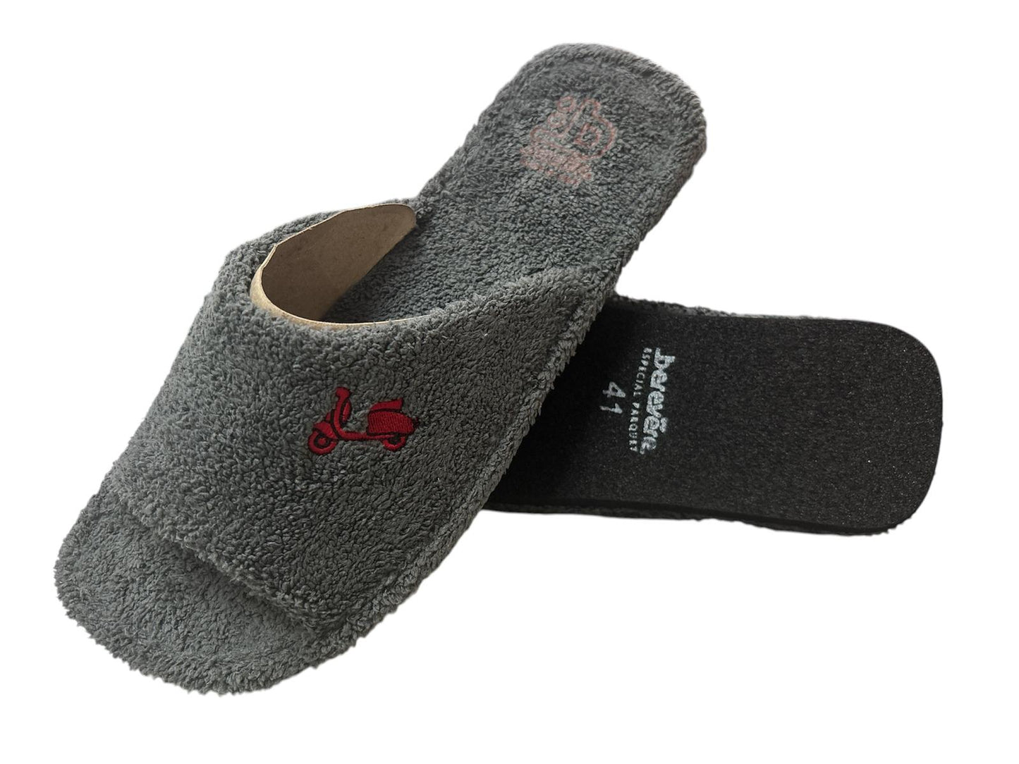 Zapatillas de hombre de rizo gris vespa
