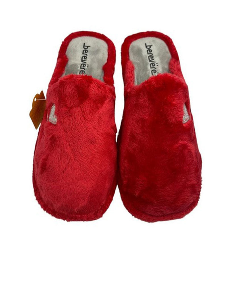 Zapatillas destalonadas mujer rojo