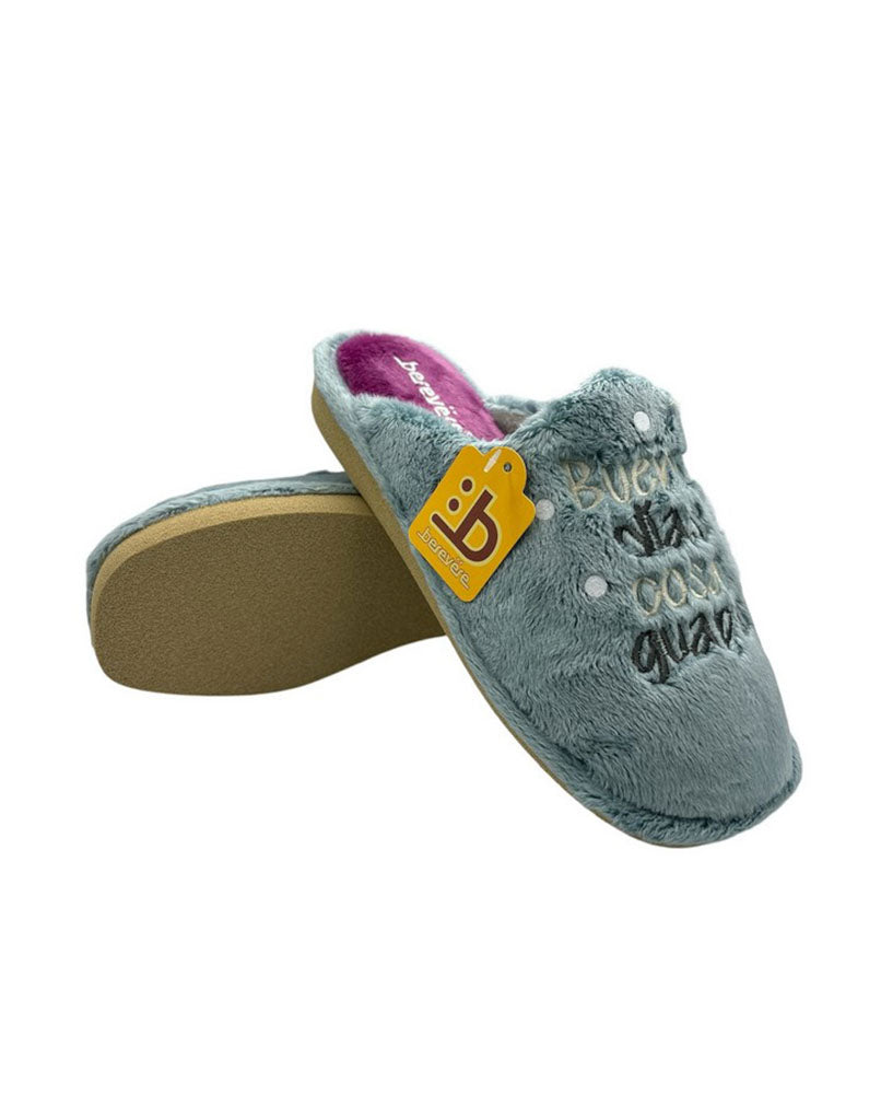Zapatillas destalonadas mujer azulin