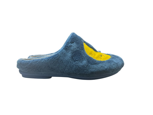Zapatillas destalonadas mujer luna y lluvia aguamar