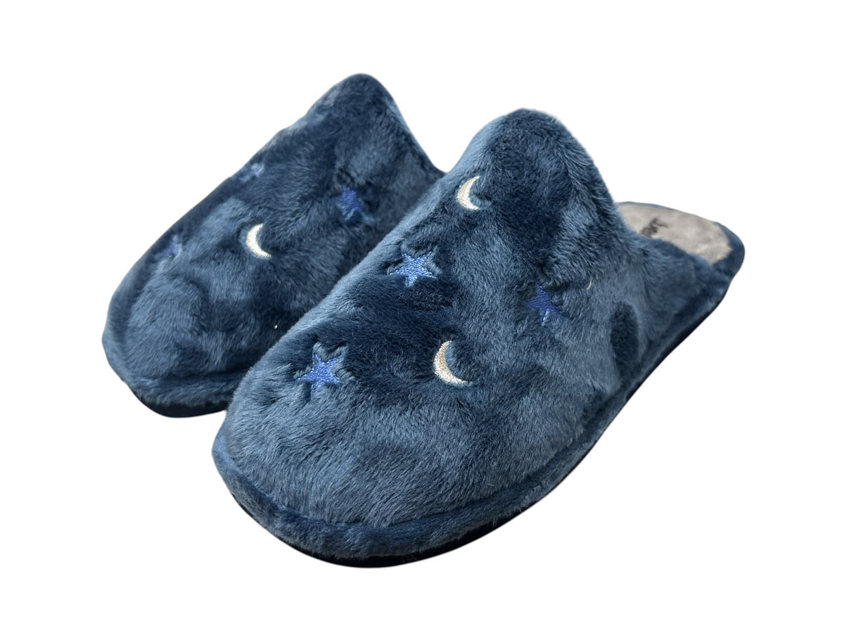 Zapatillas destalonadas mujer estrellas y lunas