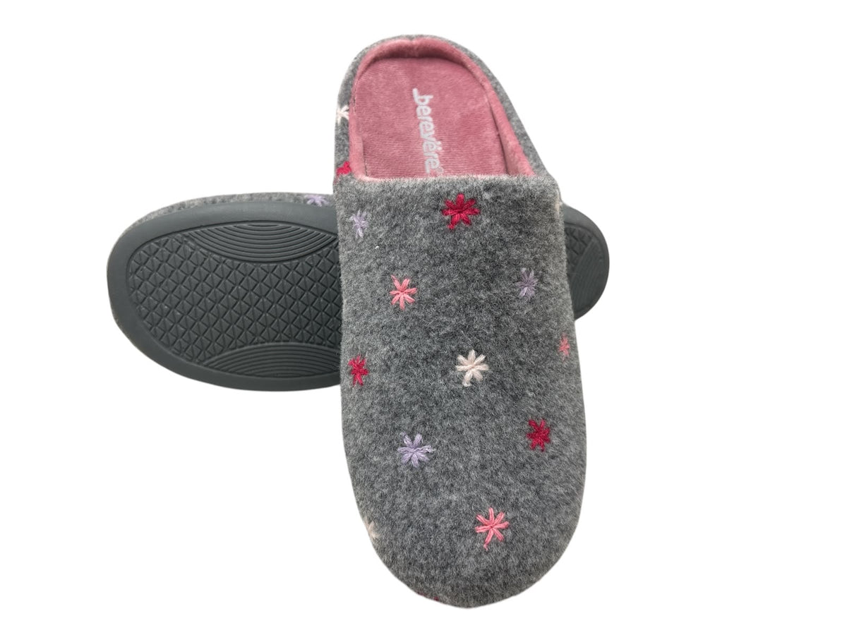 Zapatillas destalonadas mujer gris