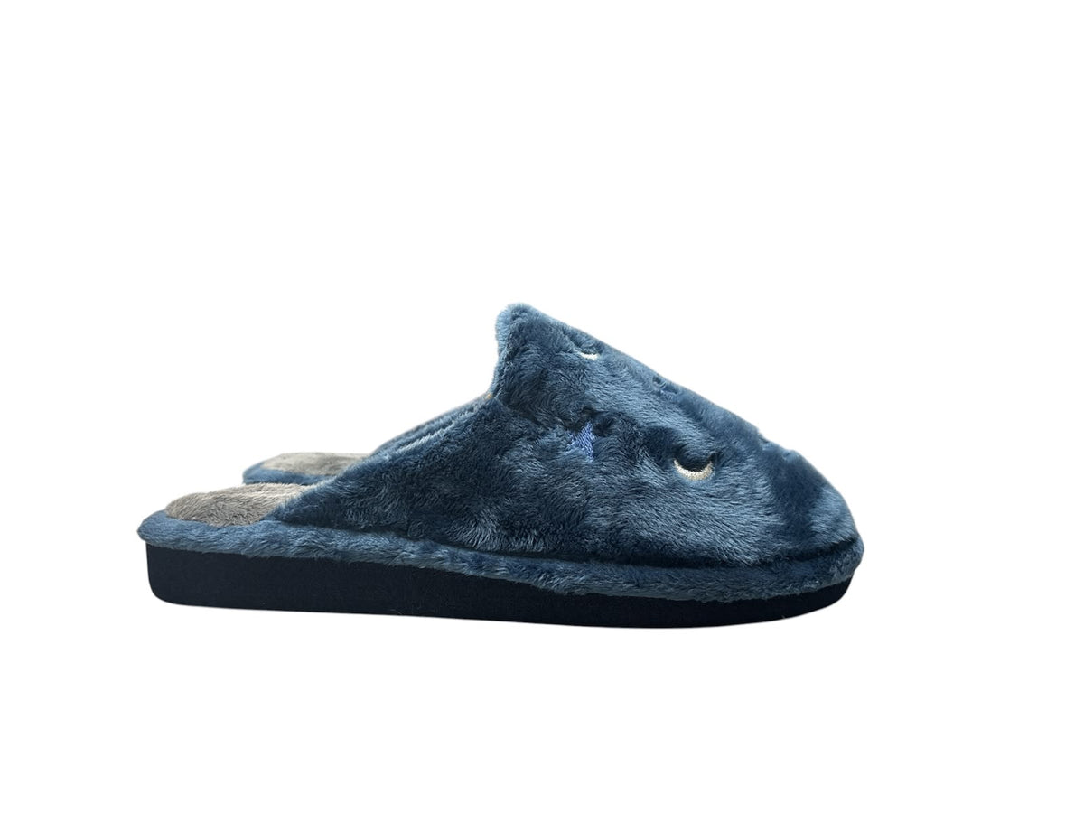 Zapatillas destalonadas mujer estrellas y lunas