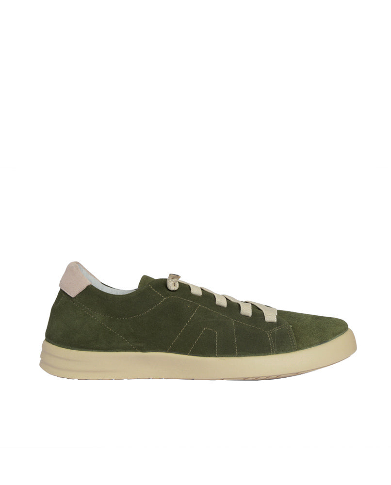 Sneaker piel serraje hombre verde