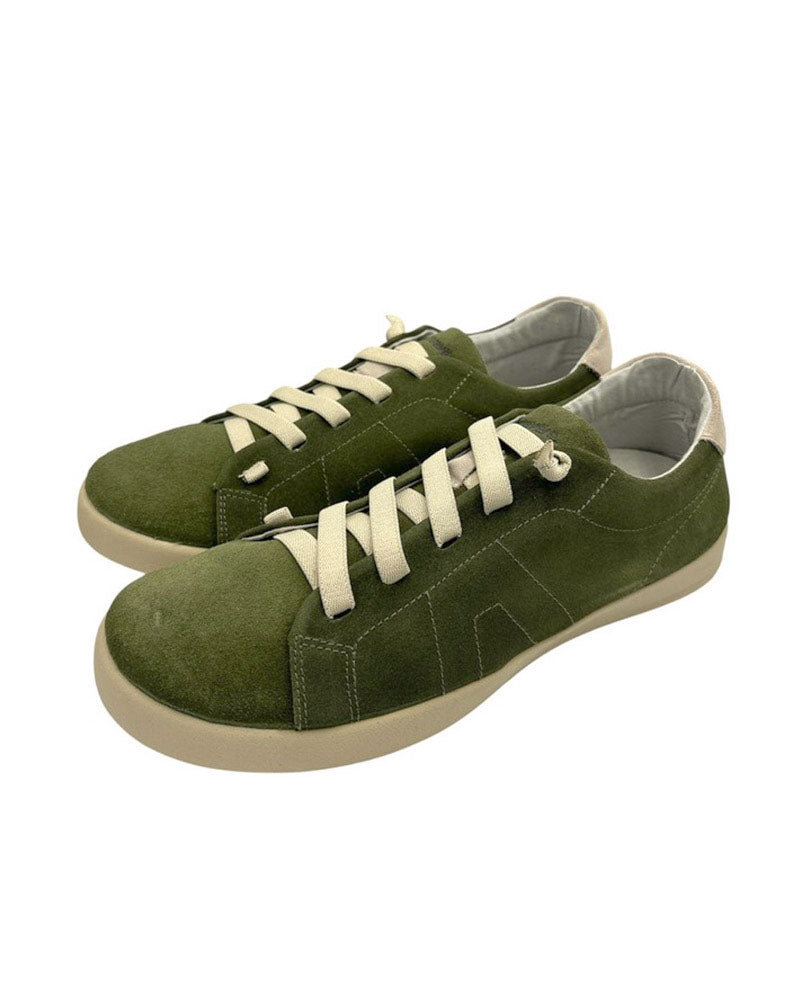 Sneaker piel serraje hombre verde