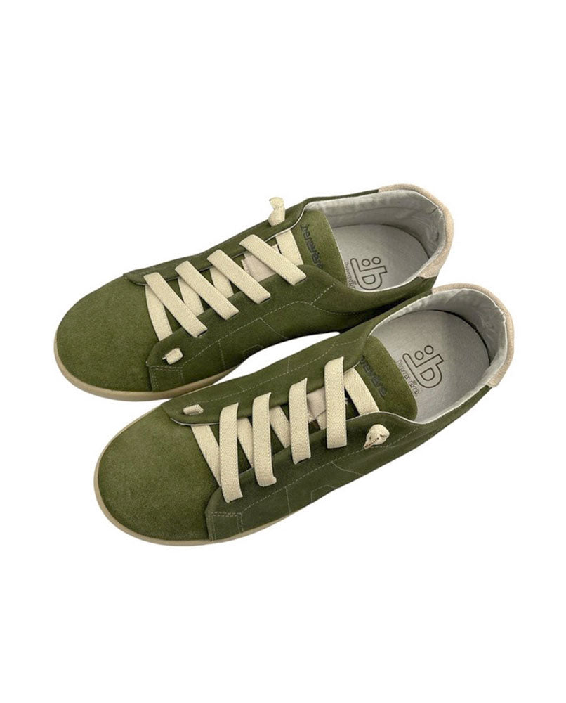 Sneaker piel serraje hombre verde