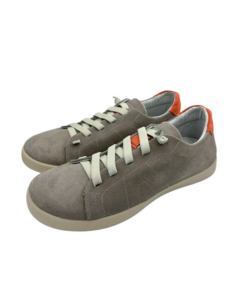 Sneaker piel serraje hombre taupe