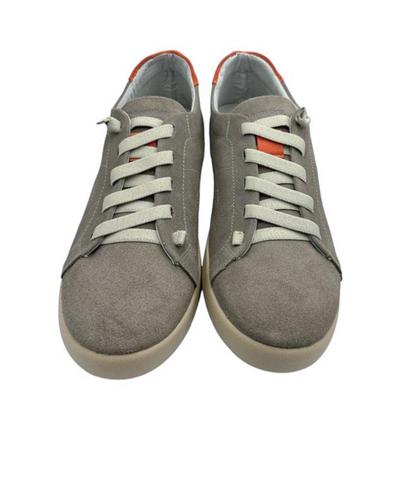 Sneaker piel serraje hombre taupe