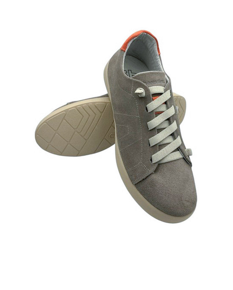 Sneaker piel serraje hombre taupe