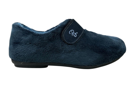 Zapatilla cerrada mujer velcro marino