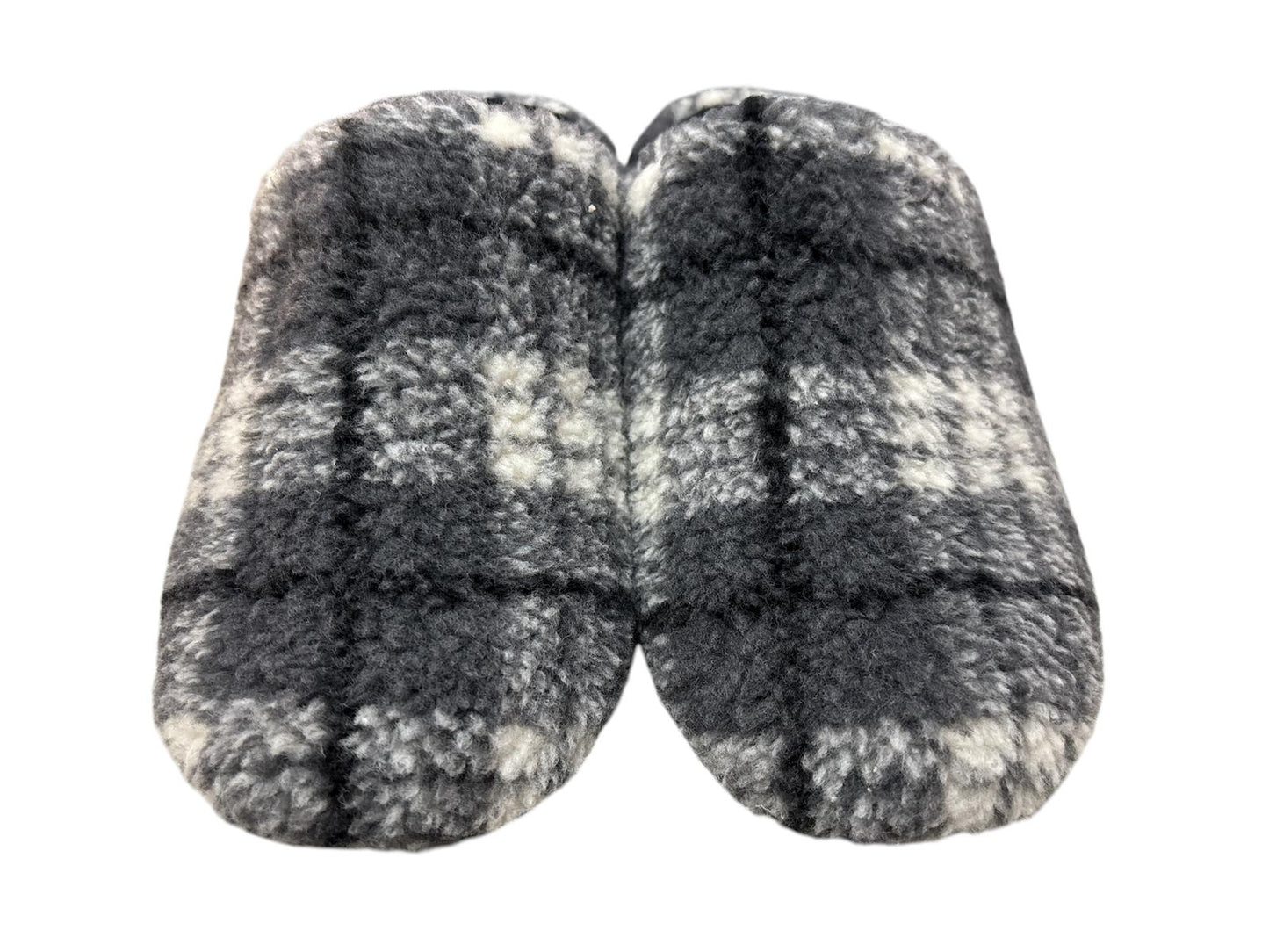 Zapatillas de hombre destalonadas cuadros gris