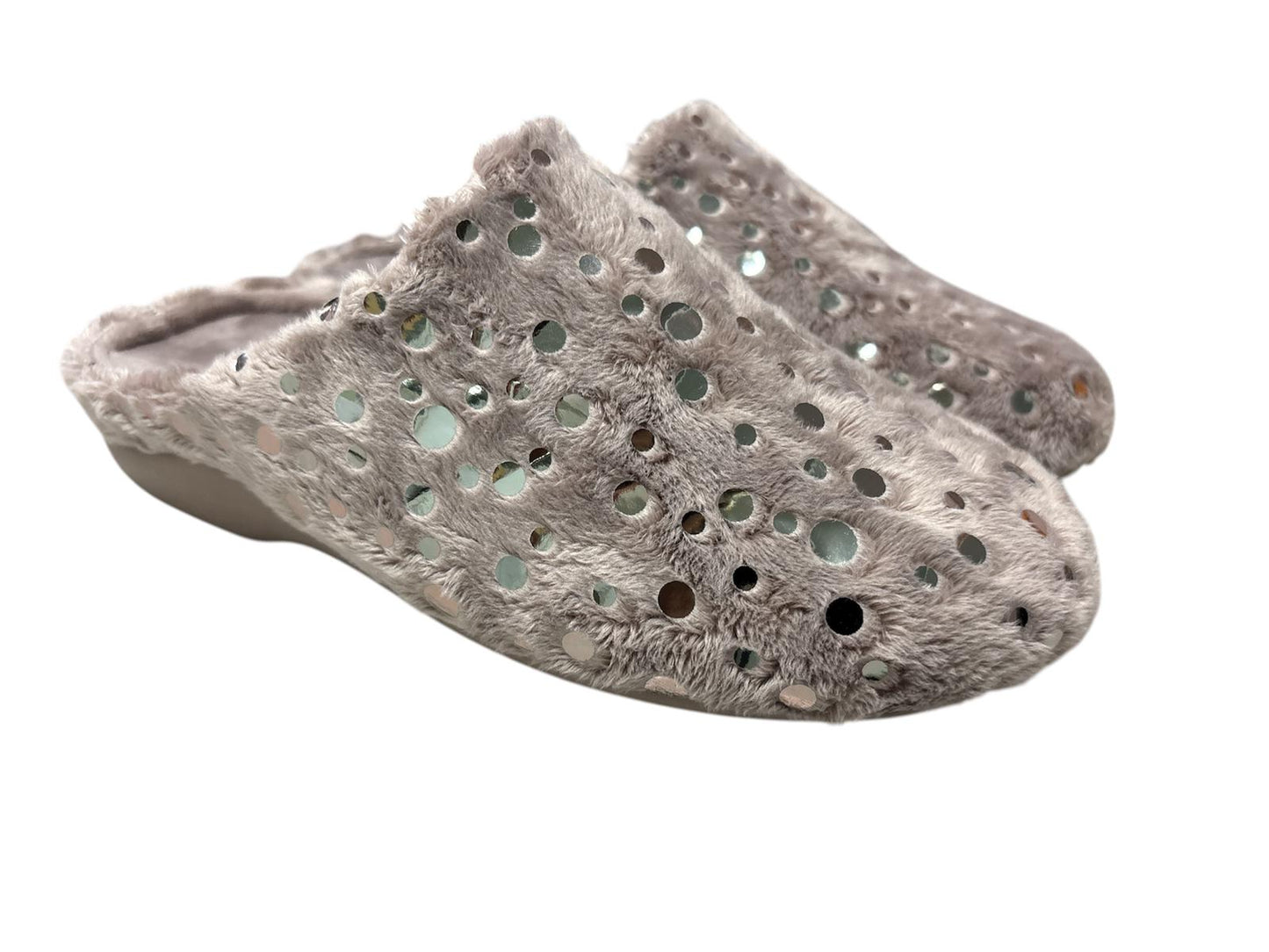 Zapatillas de mujer destalonadas burbuja niebla