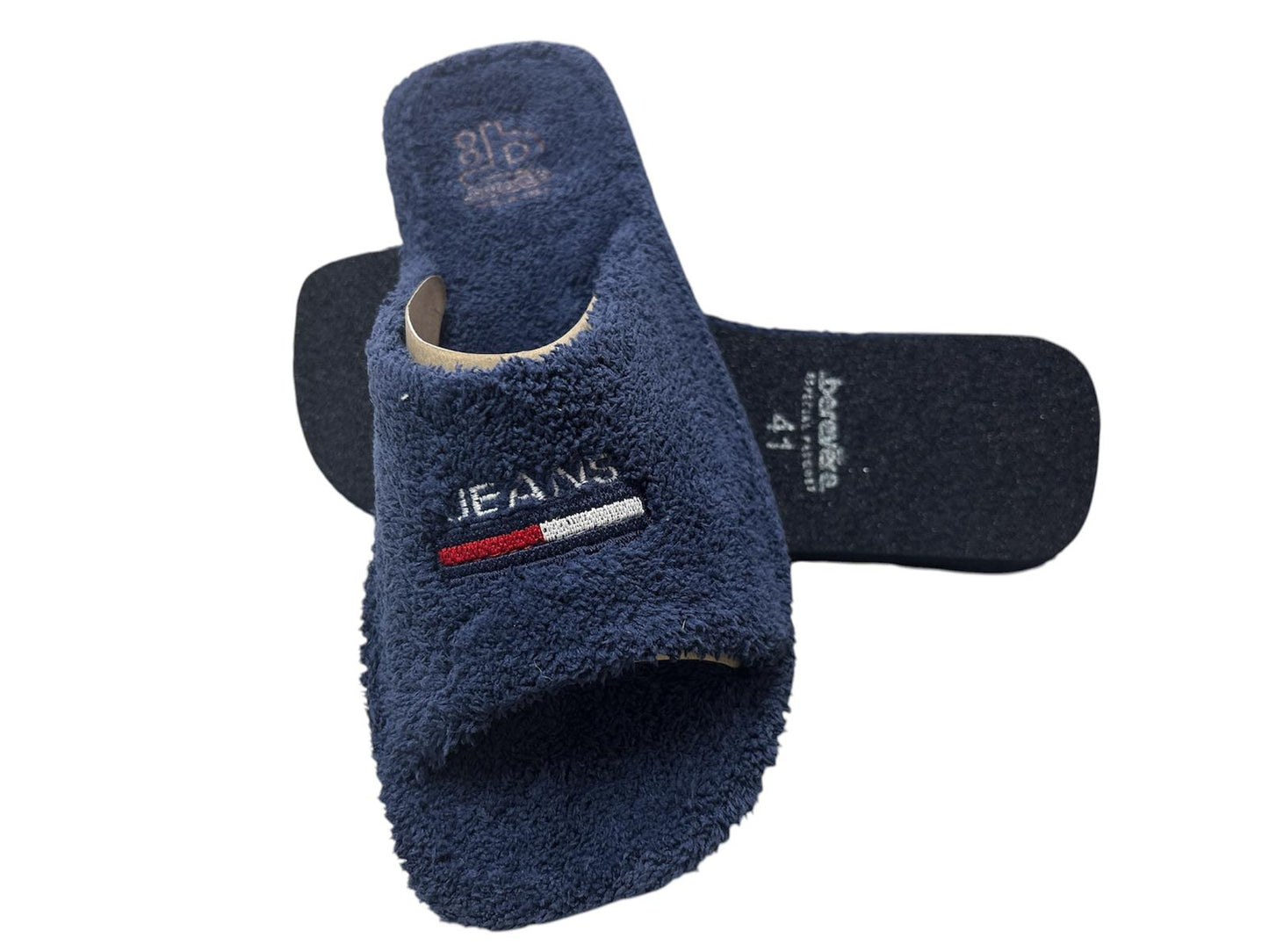 Zapatillas de hombre de rizo marino jeans