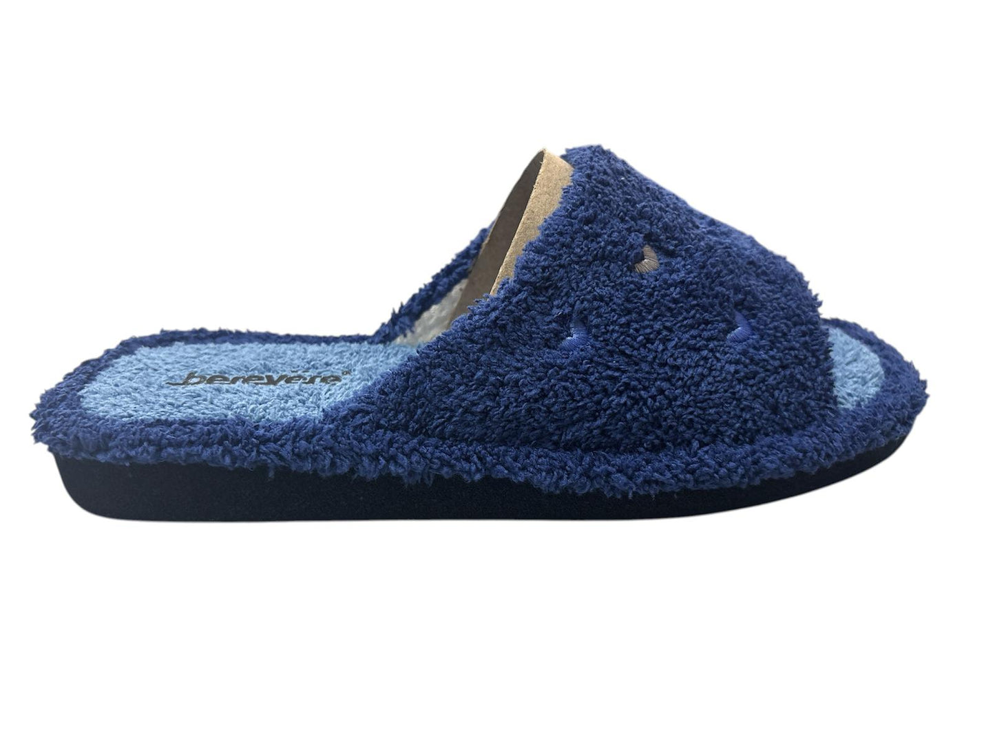 Zapatillas de mujer de rizo marino/aguamar corazones